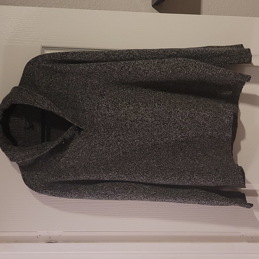 Men's J Crew XL grey men's shawl collar sweater